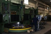 Large 110" Diameter Verticle Boring Mill