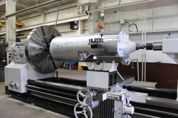 62" Diameter x 16' Long Lathe